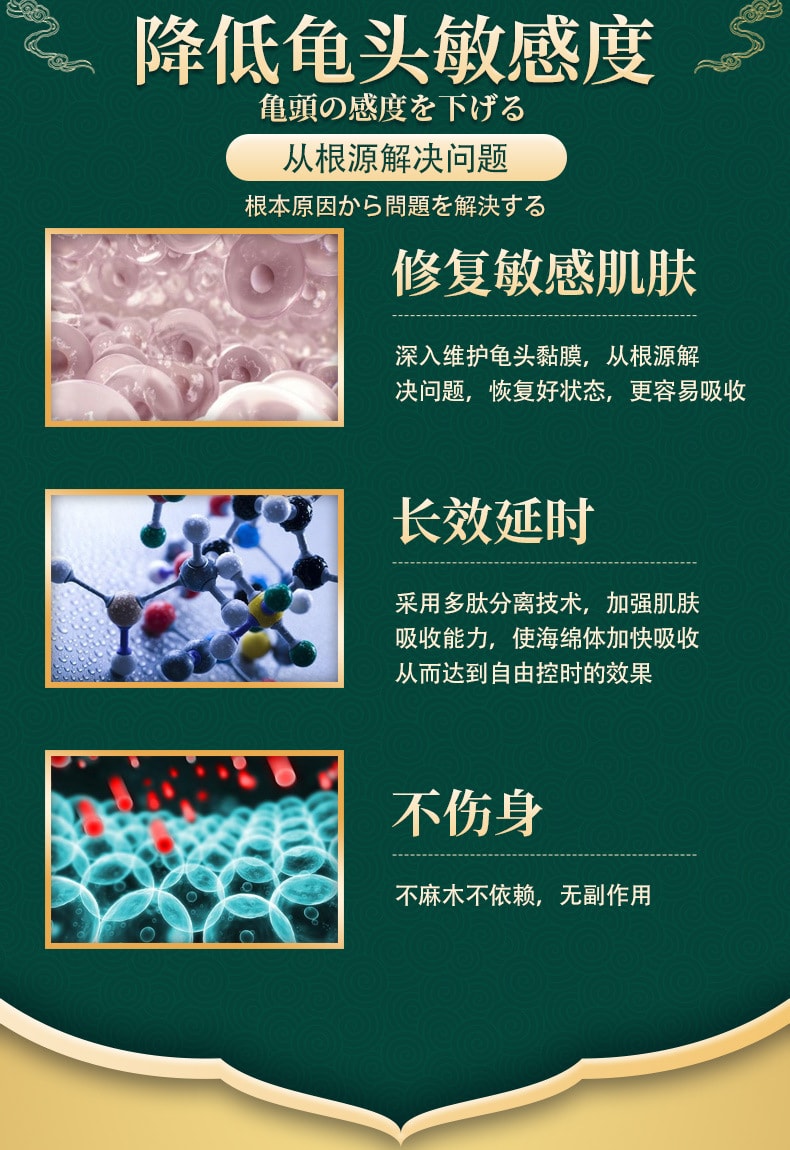 【China Direct Mail】Chuchen Men's External Delay Paste Platinum Version External Delay Paste for Men's External Delay Time-Only Male External Delay Time-Only Sex Toys 10g