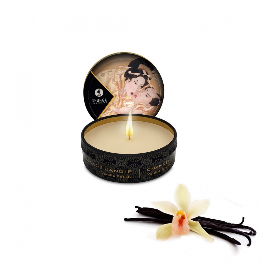 Massage Candle and Ambient Candle with 100% Natural Oil. Makes the skin soft and smooth. Capacity 30 ml This unique product serves as a candle to create a... Shunga - Desire Vanilla Massage Candle - 30ml Photos - 3