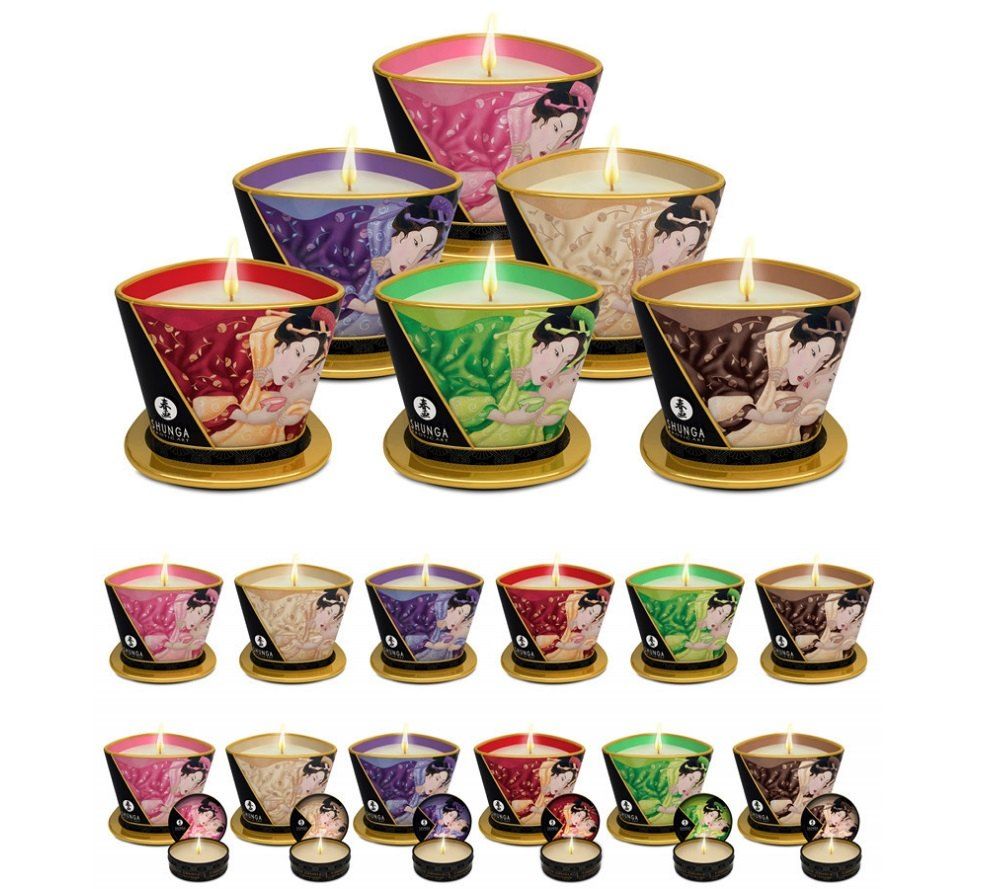 Massage candles and ambient candles with 100% natural oil. Makes the skin soft and smooth. Capacity 30 ml This unique product serves as a candle to create a... Shunga - Desire Vanilla Massage Candles - 30ml Photos - 5