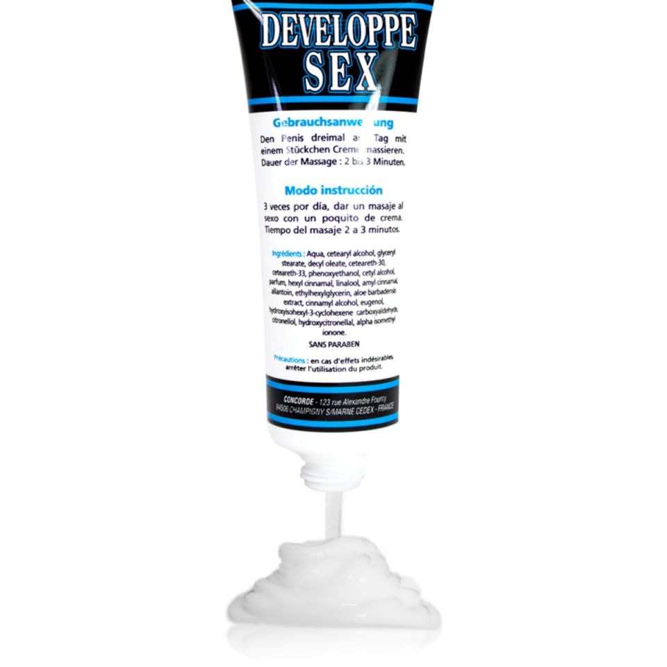 Penix Length and The perimeter may increase and optimize endurance, enhance sexual ability, improve erection and treat premature ejaculation. Developpe Sex... Concorde - Penis Enlargement Cream - 50ml Photo -2